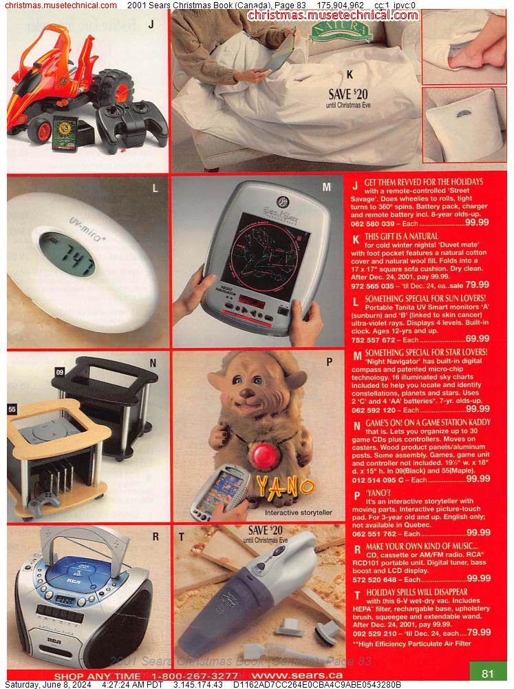 2001 Sears Christmas Book (Canada), Page 83