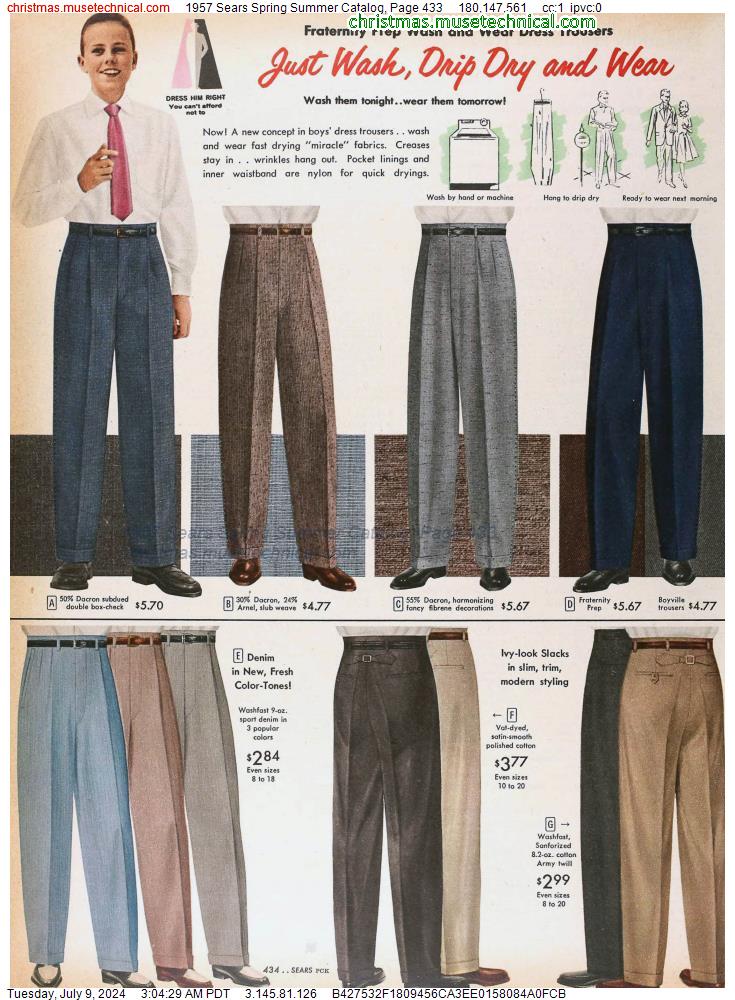 1957 Sears Spring Summer Catalog, Page 433
