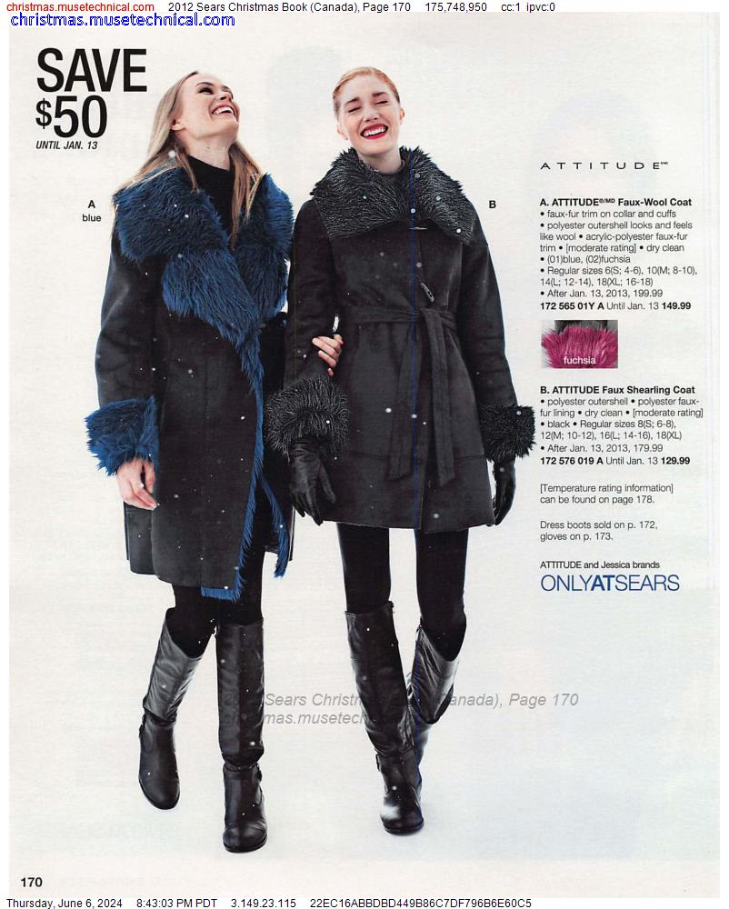 2012 Sears Christmas Book (Canada), Page 170