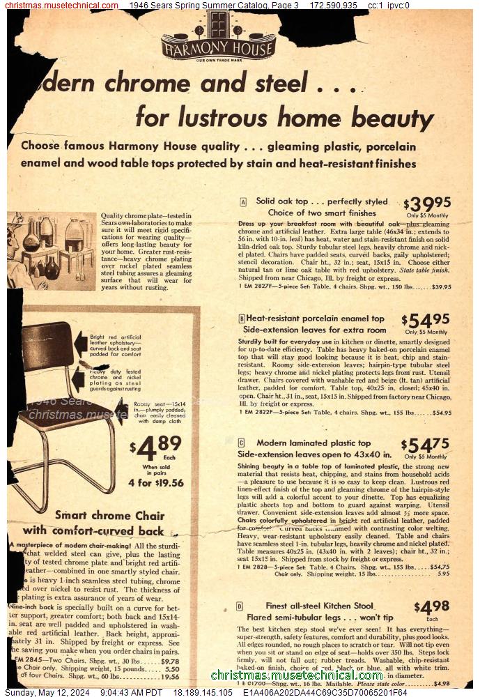 1946 Sears Spring Summer Catalog, Page 3