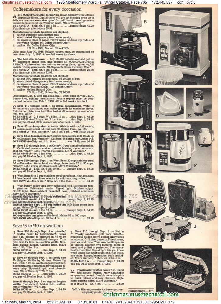 1985 Montgomery Ward Fall Winter Catalog, Page 765
