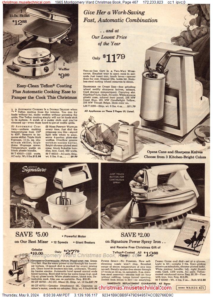 1965 Montgomery Ward Christmas Book, Page 467