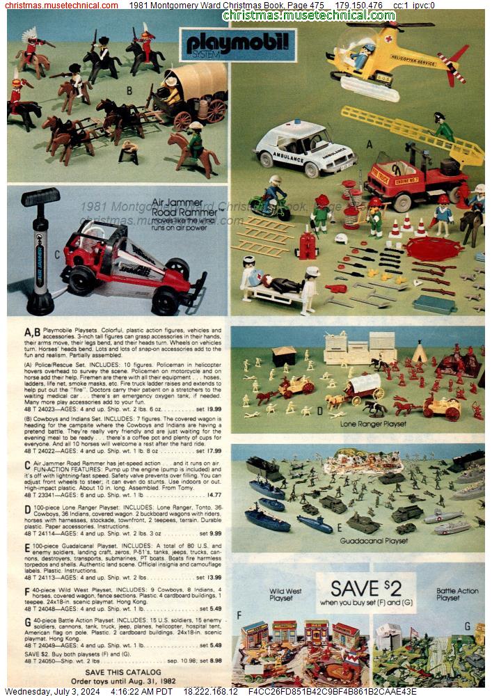 1981 Montgomery Ward Christmas Book, Page 475