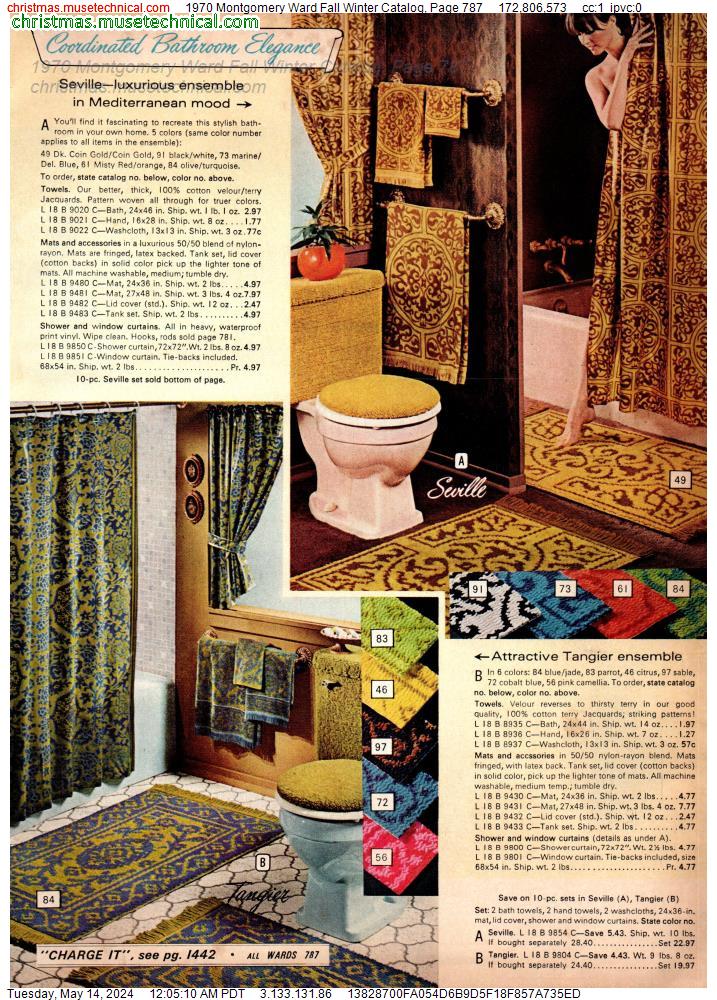 1970 Montgomery Ward Fall Winter Catalog, Page 787