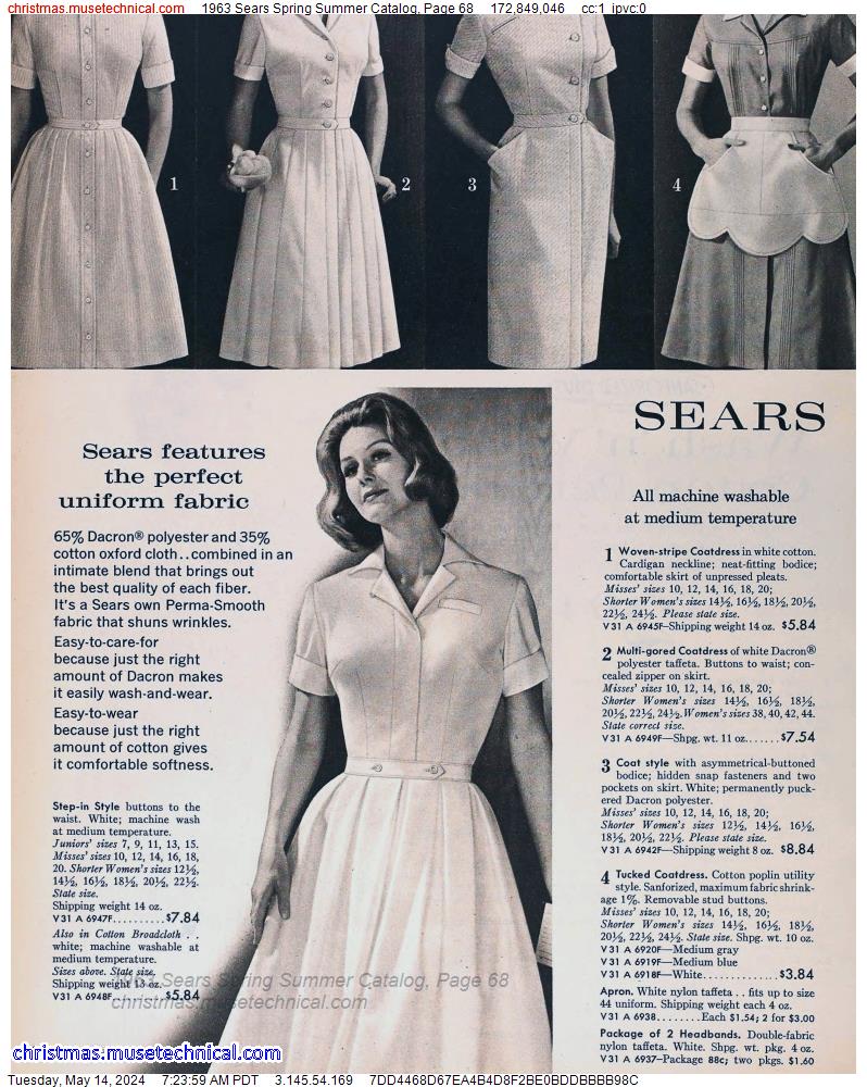 1963 Sears Spring Summer Catalog, Page 68