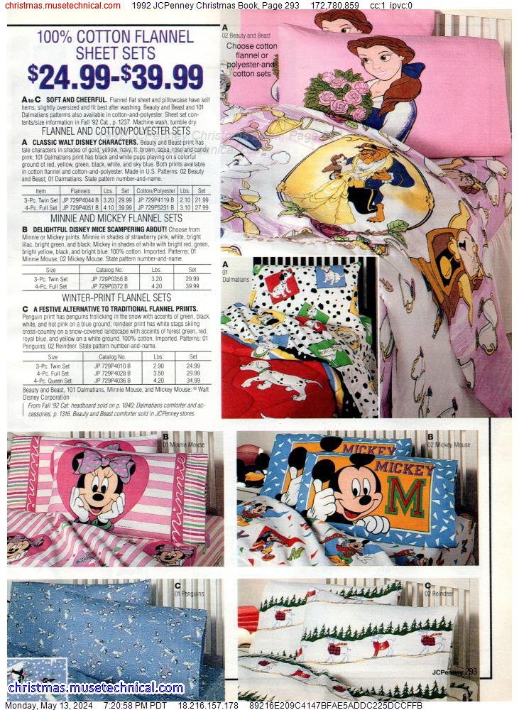 1992 JCPenney Christmas Book, Page 293
