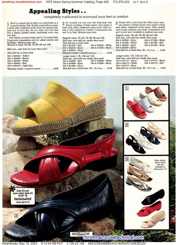 1975 Sears Spring Summer Catalog, Page 400