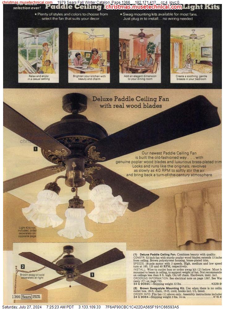 1979 Sears Fall Winter Catalog, Page 1366