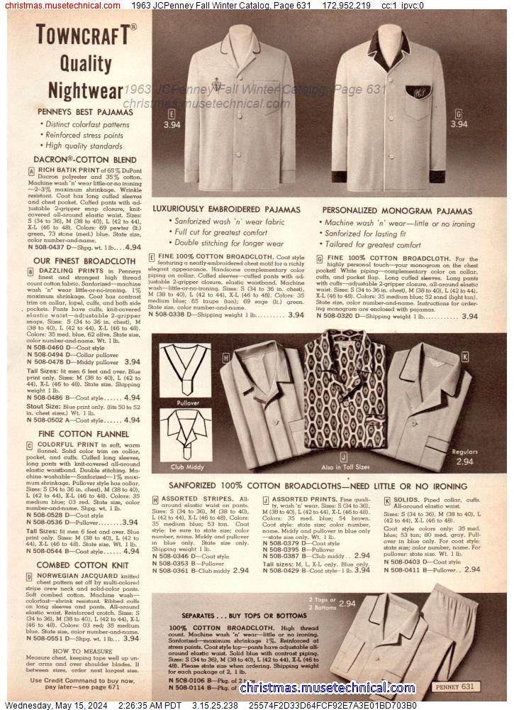 1963 JCPenney Fall Winter Catalog, Page 631