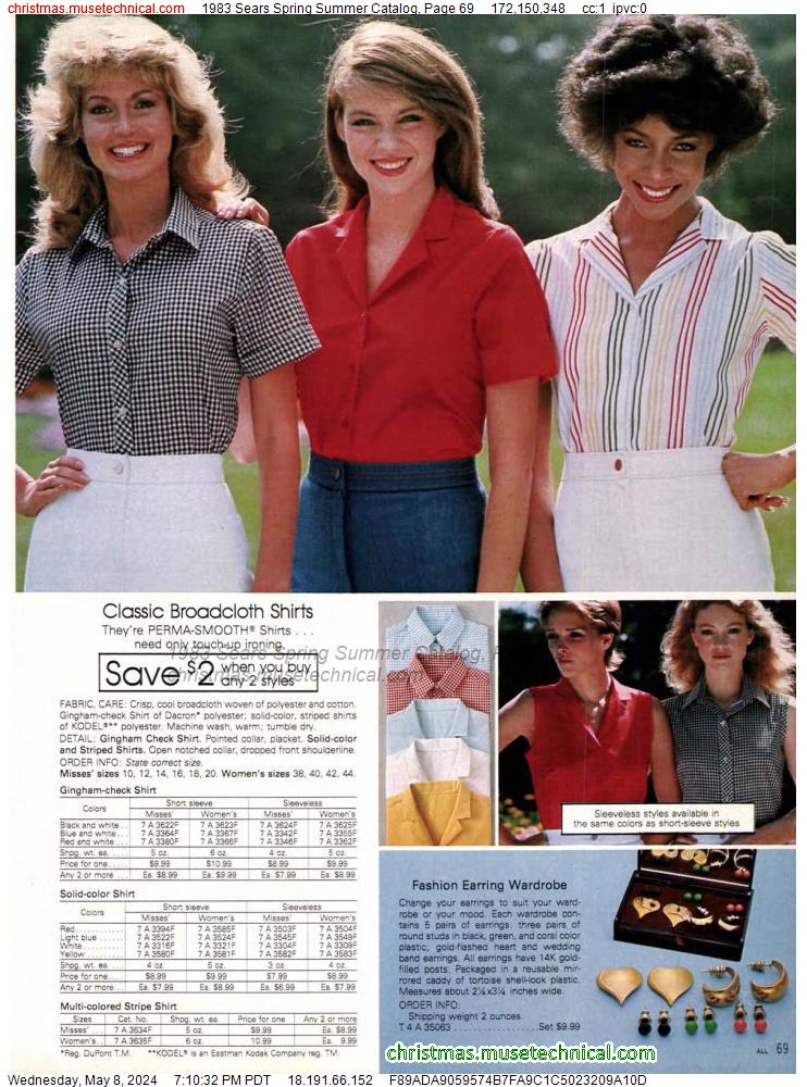 1983 Sears Spring Summer Catalog, Page 69
