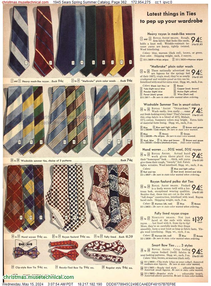 1945 Sears Spring Summer Catalog, Page 362