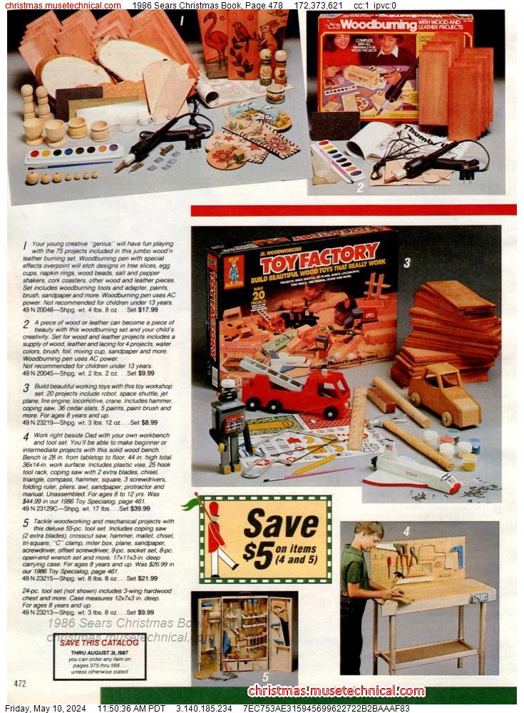 1986 Sears Christmas Book, Page 478