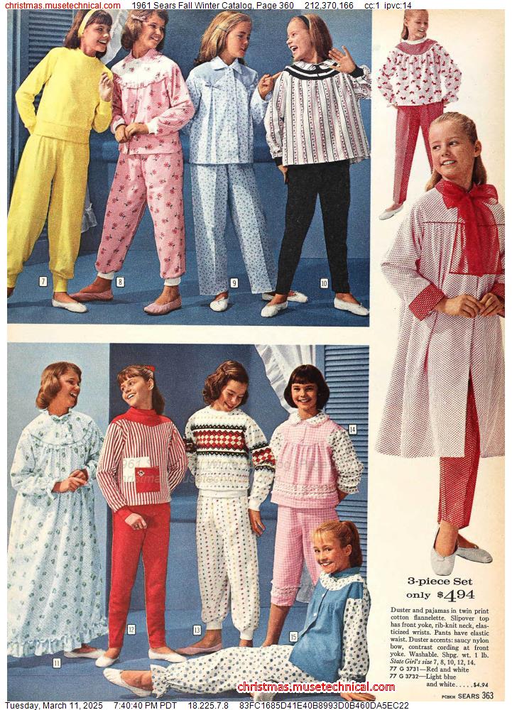 1961 Sears Fall Winter Catalog, Page 360