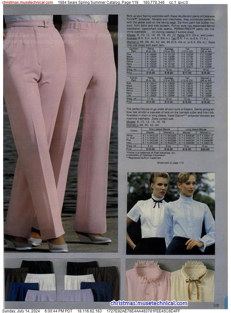 1984 Sears Spring Summer Catalog, Page 119