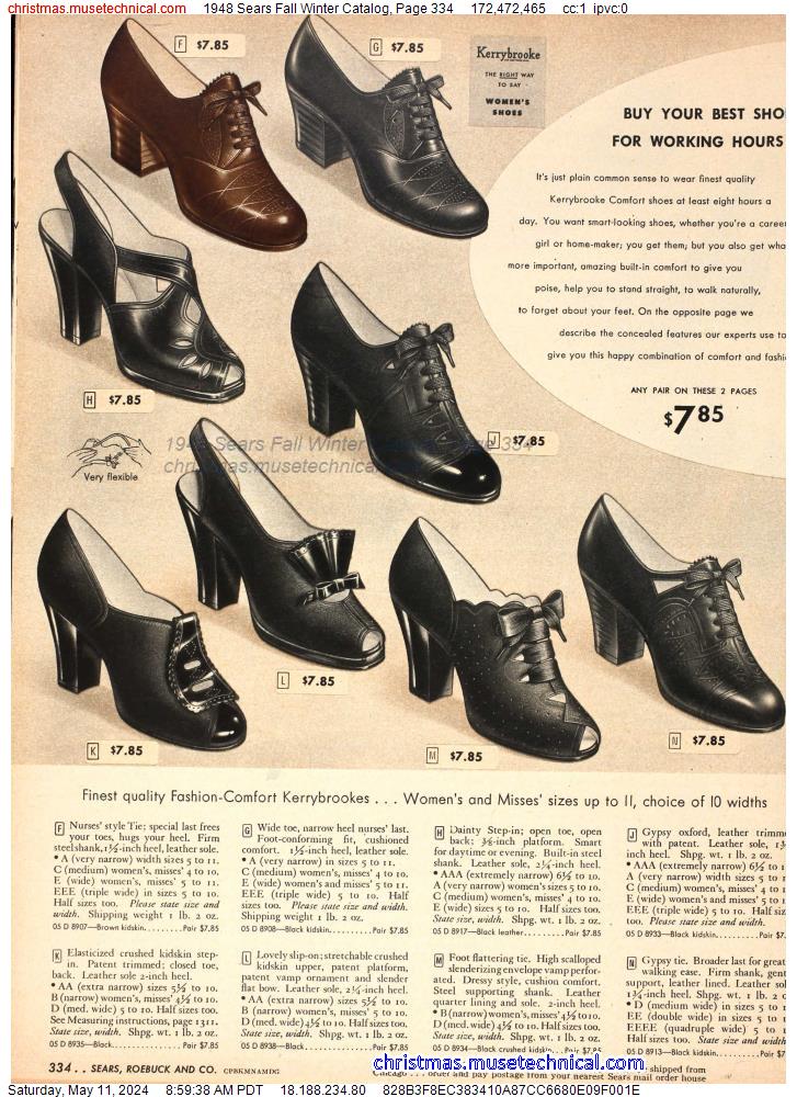 1948 Sears Fall Winter Catalog, Page 334