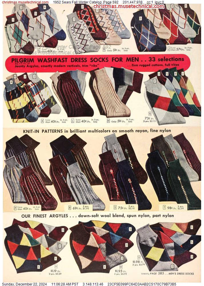 1952 Sears Fall Winter Catalog, Page 592