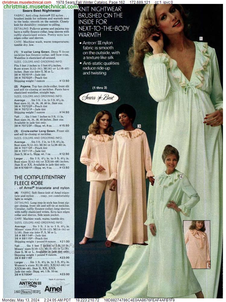 1978 Sears Fall Winter Catalog, Page 162