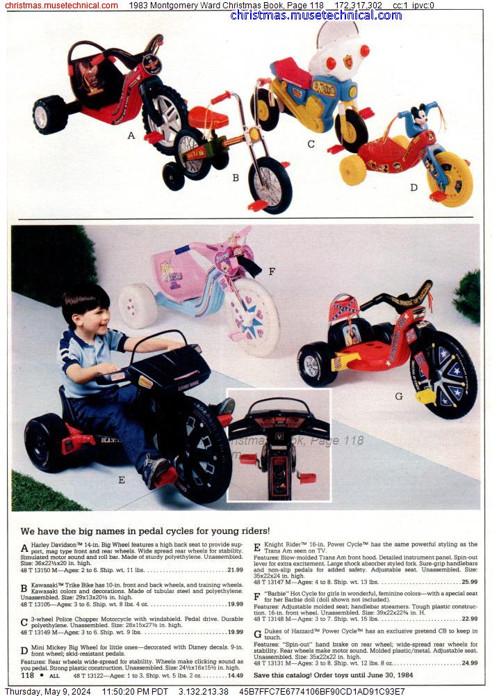 1983 Montgomery Ward Christmas Book, Page 118