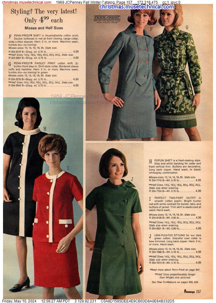 1969 JCPenney Fall Winter Catalog, Page 157