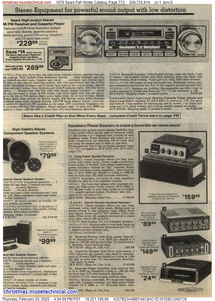 1979 Sears Fall Winter Catalog, Page 773