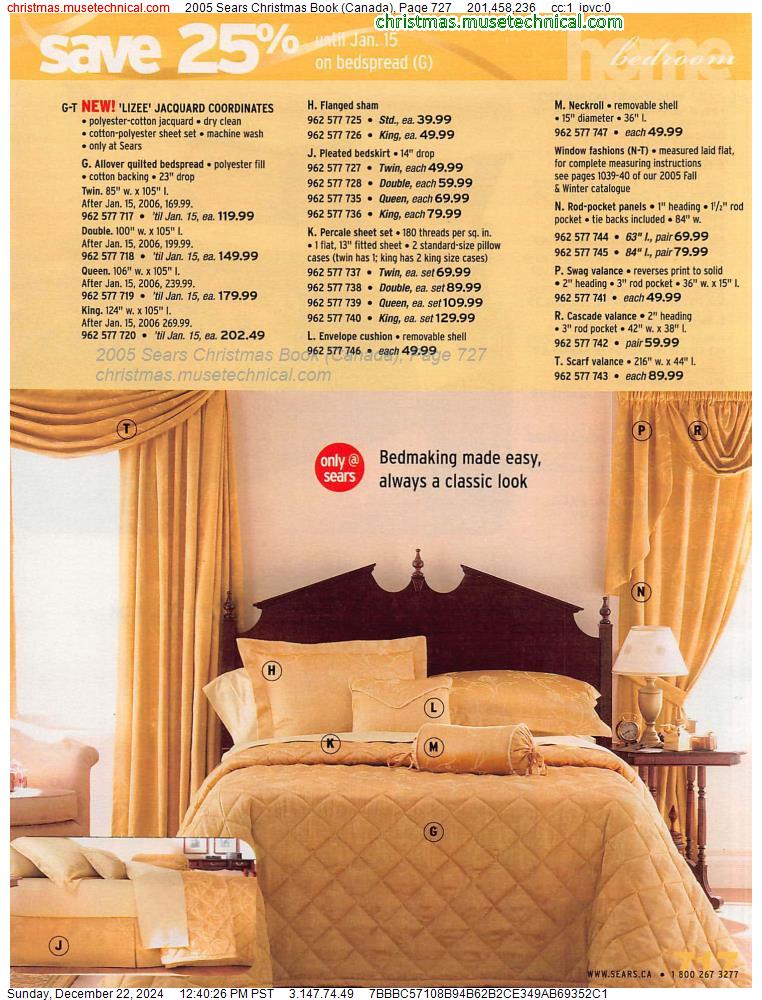 2005 Sears Christmas Book (Canada), Page 727