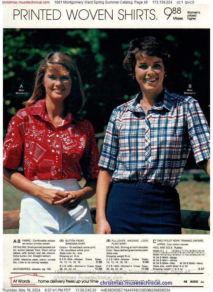 1981 Montgomery Ward Spring Summer Catalog, Page 48