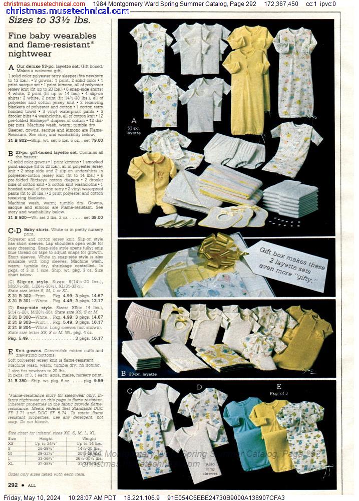 1984 Montgomery Ward Spring Summer Catalog, Page 292