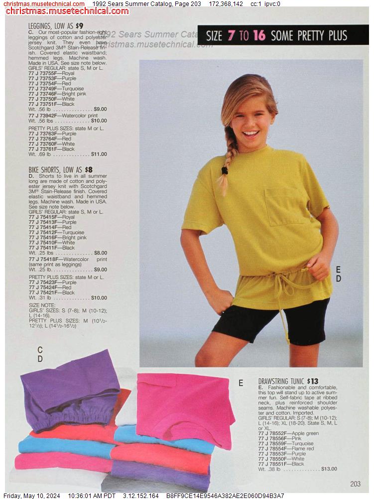 1992 Sears Summer Catalog, Page 203