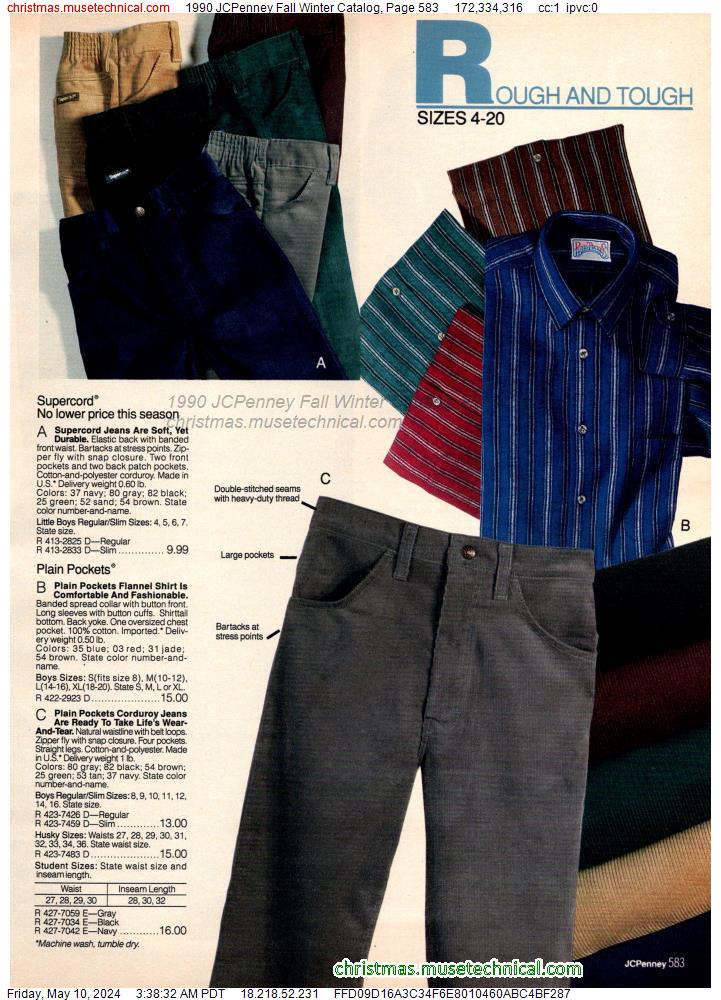 1990 JCPenney Fall Winter Catalog, Page 583
