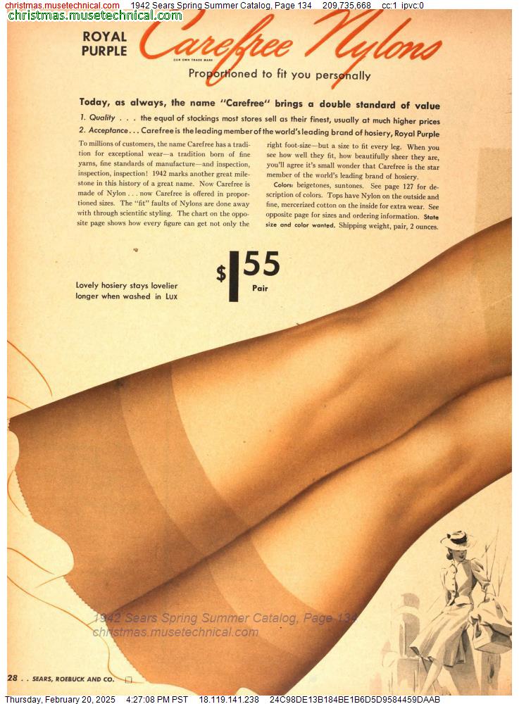 1942 Sears Spring Summer Catalog, Page 134