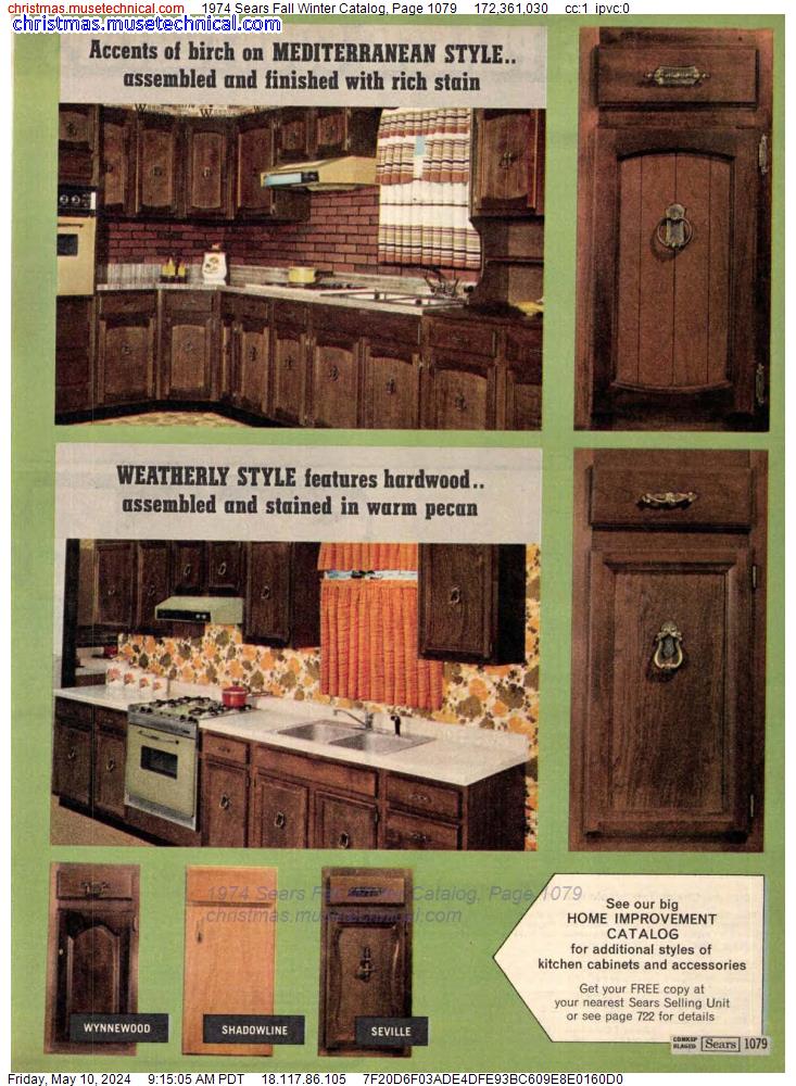 1974 Sears Fall Winter Catalog, Page 1079
