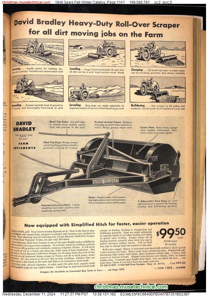 1946 Sears Fall Winter Catalog, Page 1141