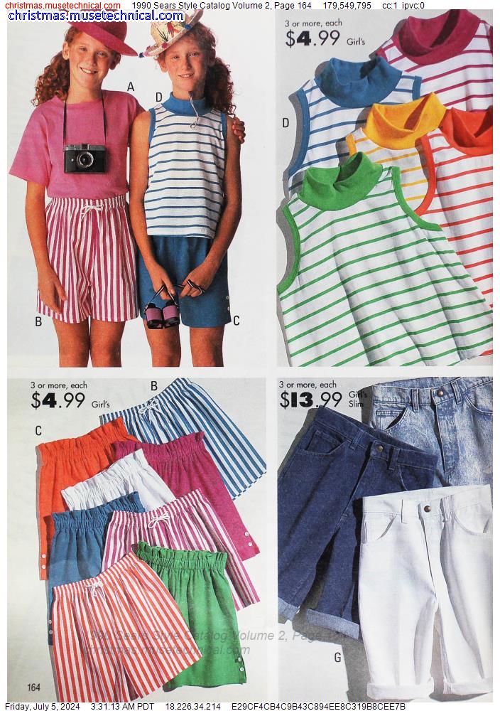 1990 Sears Style Catalog Volume 2, Page 164