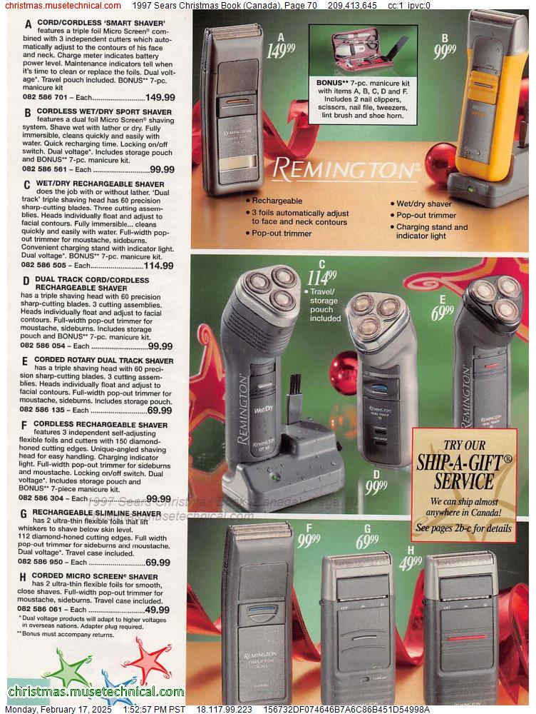 1997 Sears Christmas Book (Canada), Page 70