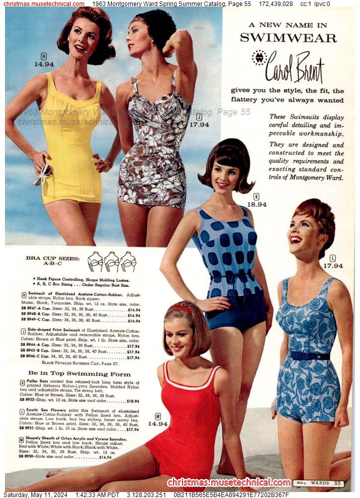 1963 Montgomery Ward Spring Summer Catalog, Page 55