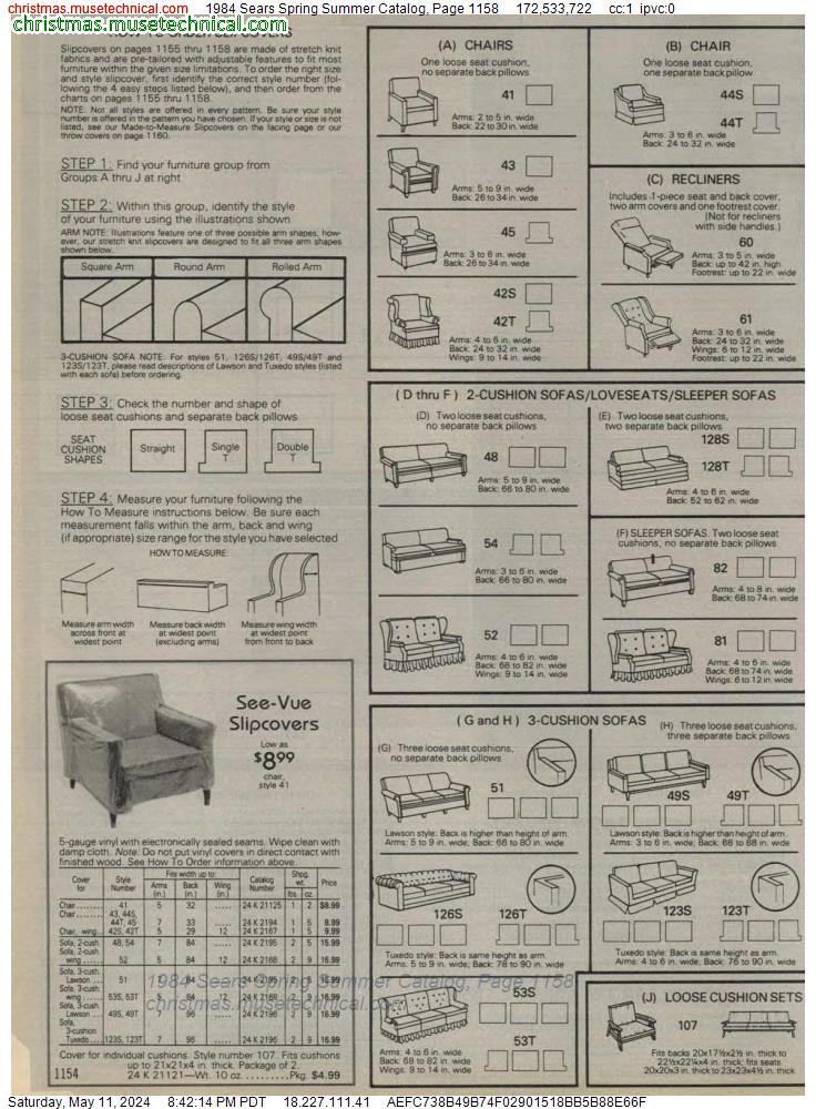 1984 Sears Spring Summer Catalog, Page 1158