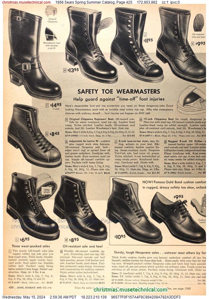 1956 Sears Spring Summer Catalog, Page 425
