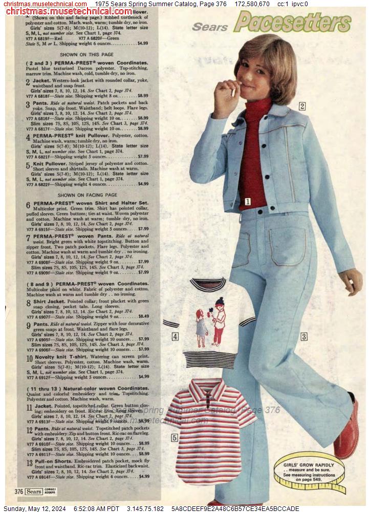 1975 Sears Spring Summer Catalog, Page 376