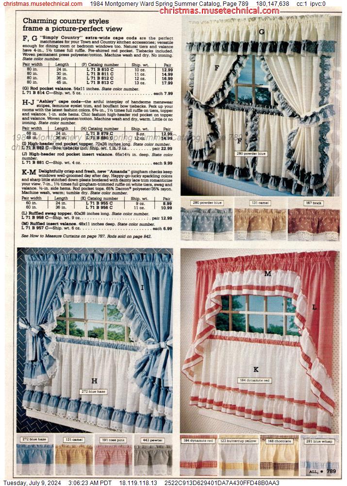 1984 Montgomery Ward Spring Summer Catalog, Page 789