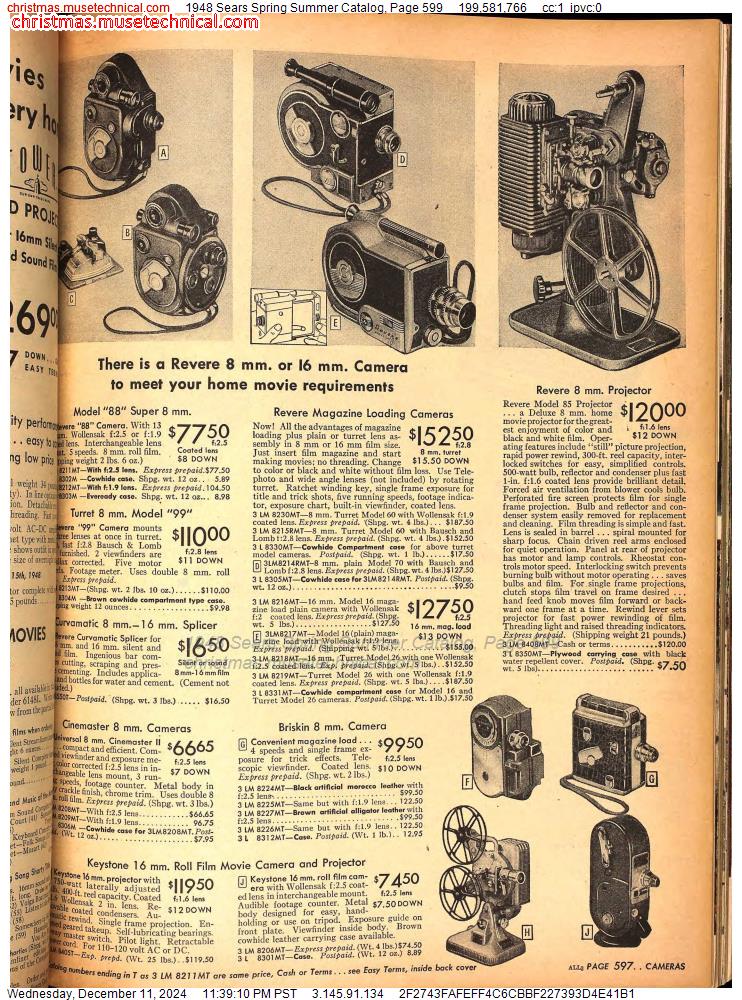 1948 Sears Spring Summer Catalog, Page 599