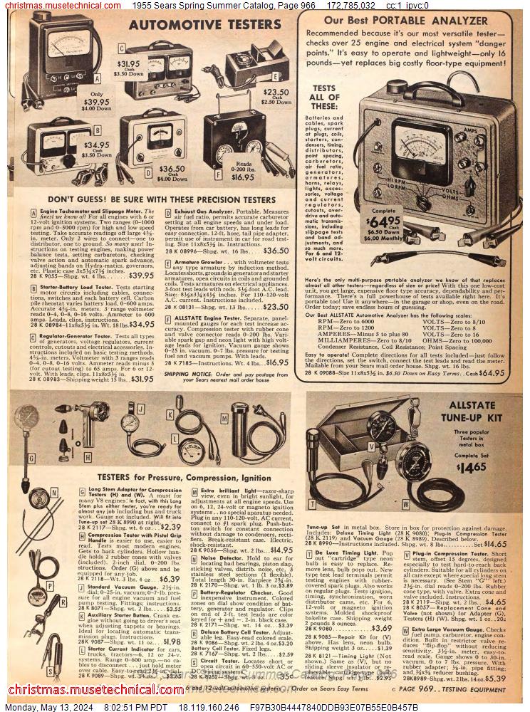 1955 Sears Spring Summer Catalog, Page 966