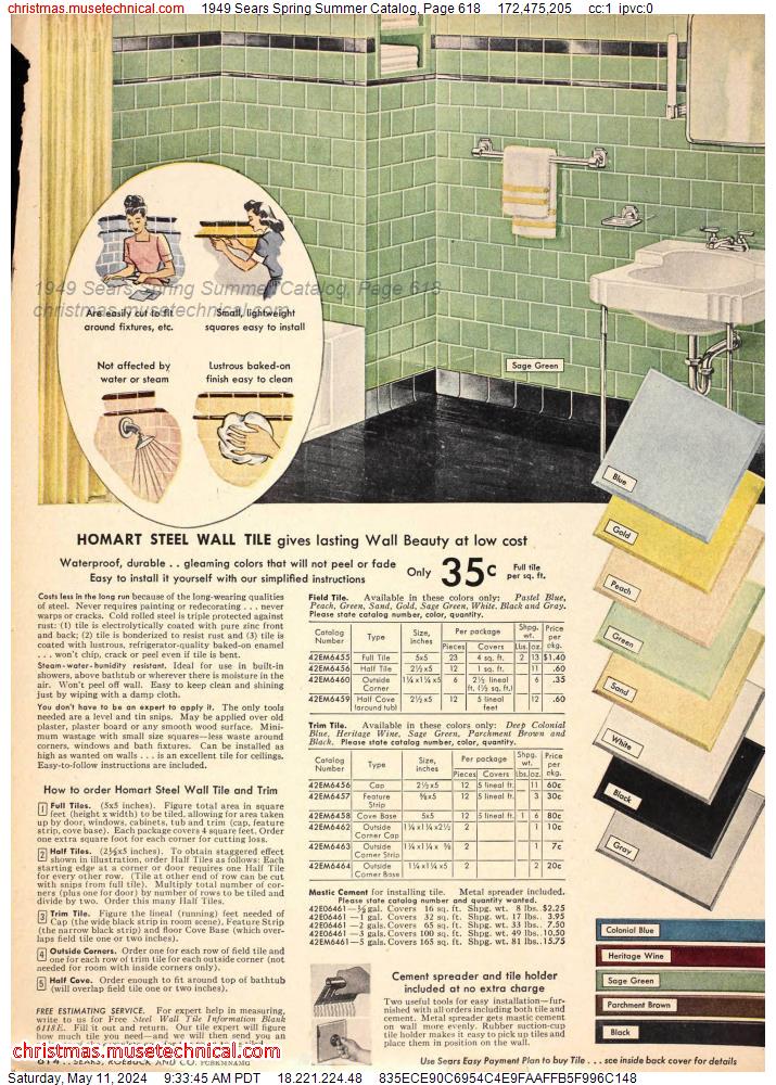 1949 Sears Spring Summer Catalog, Page 618