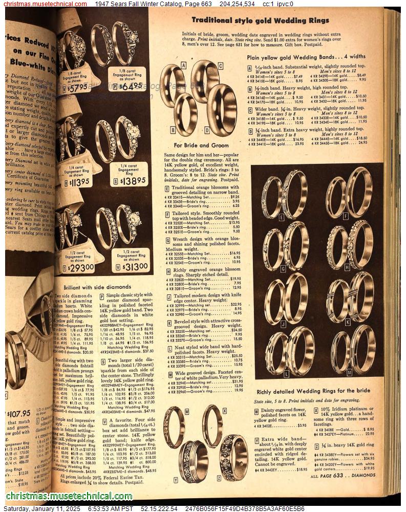 1947 Sears Fall Winter Catalog, Page 663