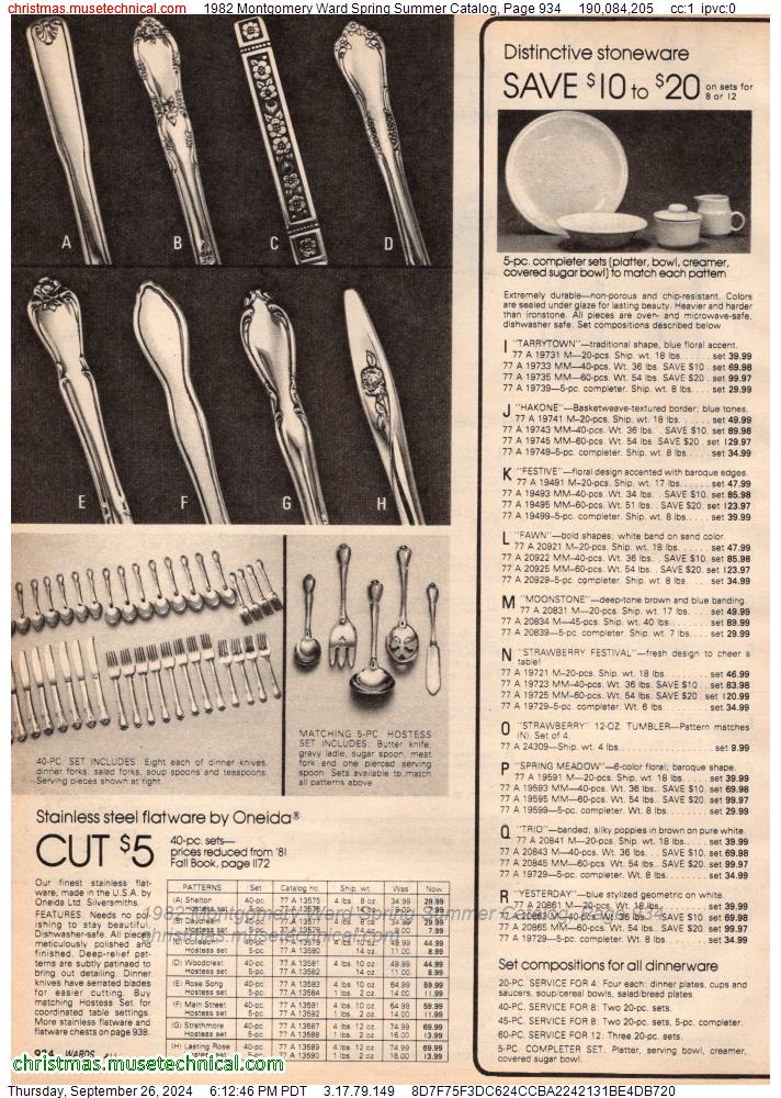 1982 Montgomery Ward Spring Summer Catalog, Page 934