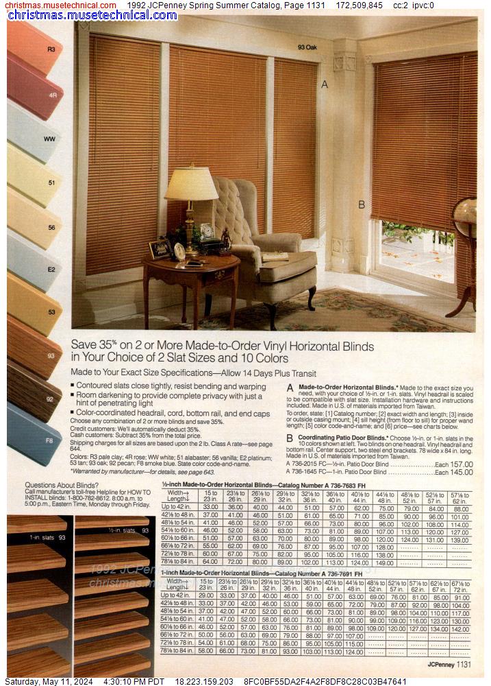 1992 JCPenney Spring Summer Catalog, Page 1131