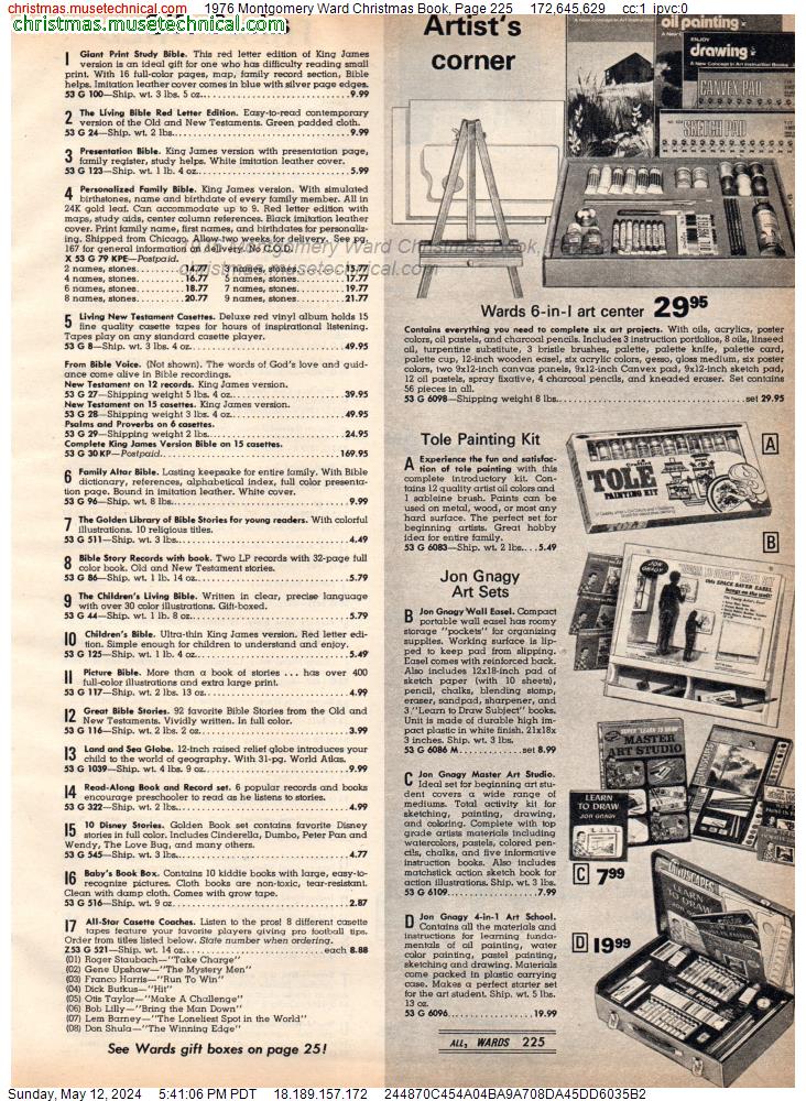 1976 Montgomery Ward Christmas Book, Page 225