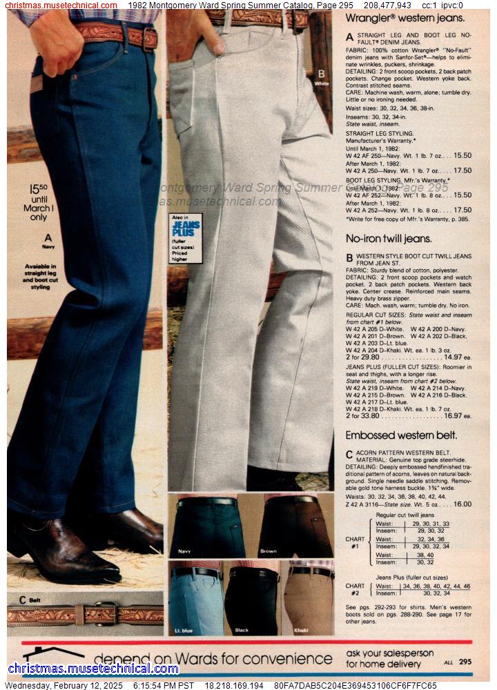 1982 Montgomery Ward Spring Summer Catalog, Page 295