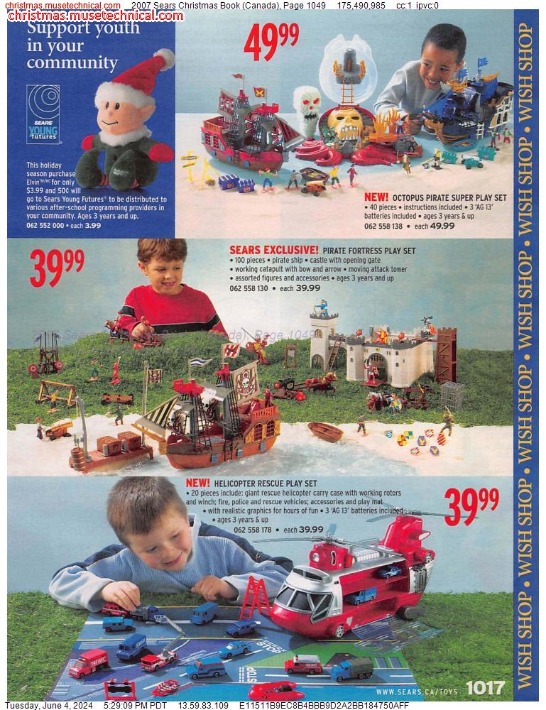 2007 Sears Christmas Book (Canada), Page 1049