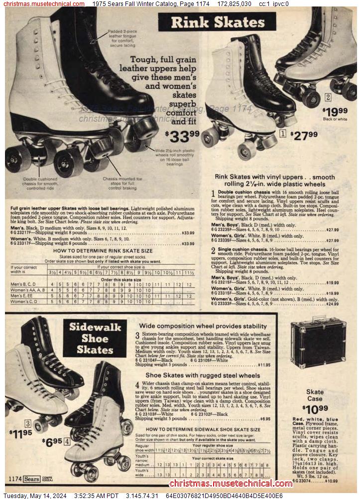 1975 Sears Fall Winter Catalog, Page 1174
