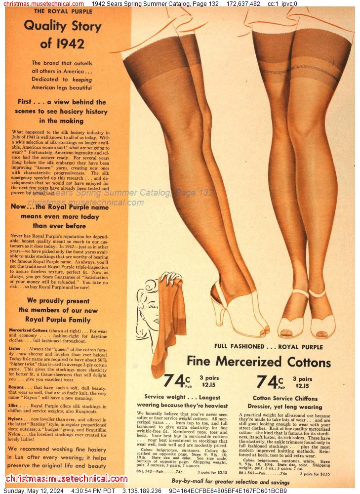 1942 Sears Spring Summer Catalog, Page 132